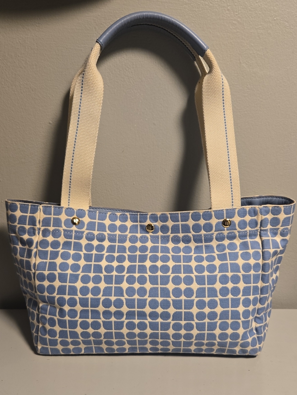 kate spade Blue and Cream Patterned Tote